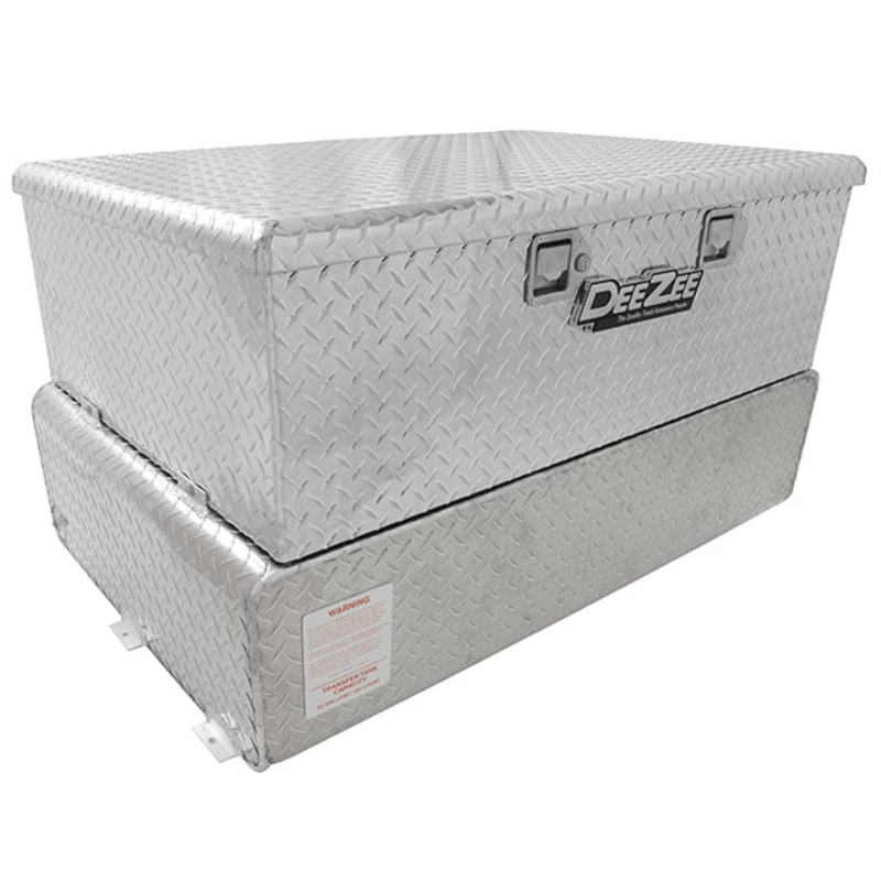 Dee Zee 62-Gal Brite-Tread Aluminum Toolbox Combo Transfer Tank W/Pump Model DZ92847