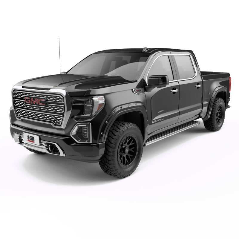 EGR 19-23 Gmc Sierra 1500 Painted To Code Traditional Bolt-On Look Fender Flares Black Set Of 4 791794-GBA