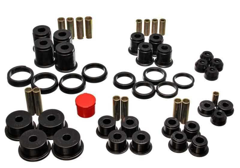 Energy Suspension 84-01 Jeep Cherokee/Wagoneer/Comanche Black Hyper-Flex Master Bushing Set 2.18105G