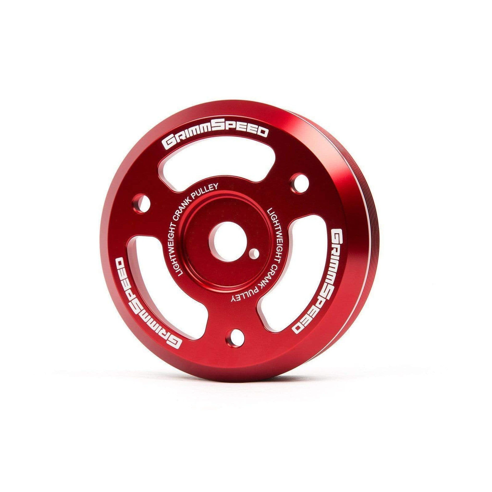 Grimmspeed Red Lightweight Crank Pulley WRX 2015-2018 / BRZ 2013-2018 / FR-S 2013-2016 | 095024