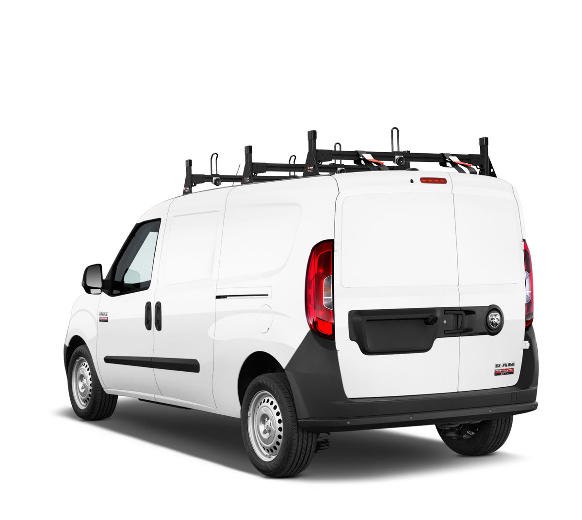 Vantech 3-Bar Black Aluminum Bolt-On Ladder Rack System RAM ProMaster City 2015-current Model H1358B