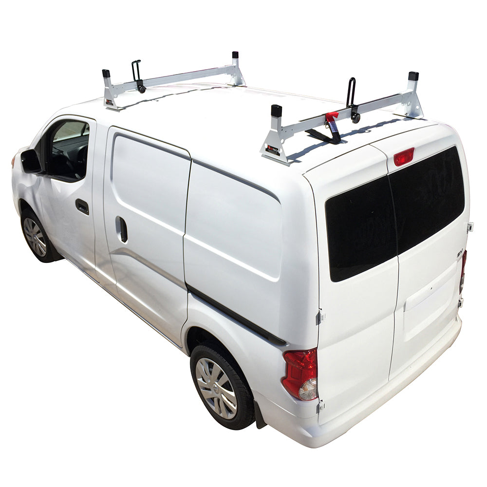 Vantech 2-Bar White Steel Ladder Rack System Nissan NV200 2014-2021 Model H1602W