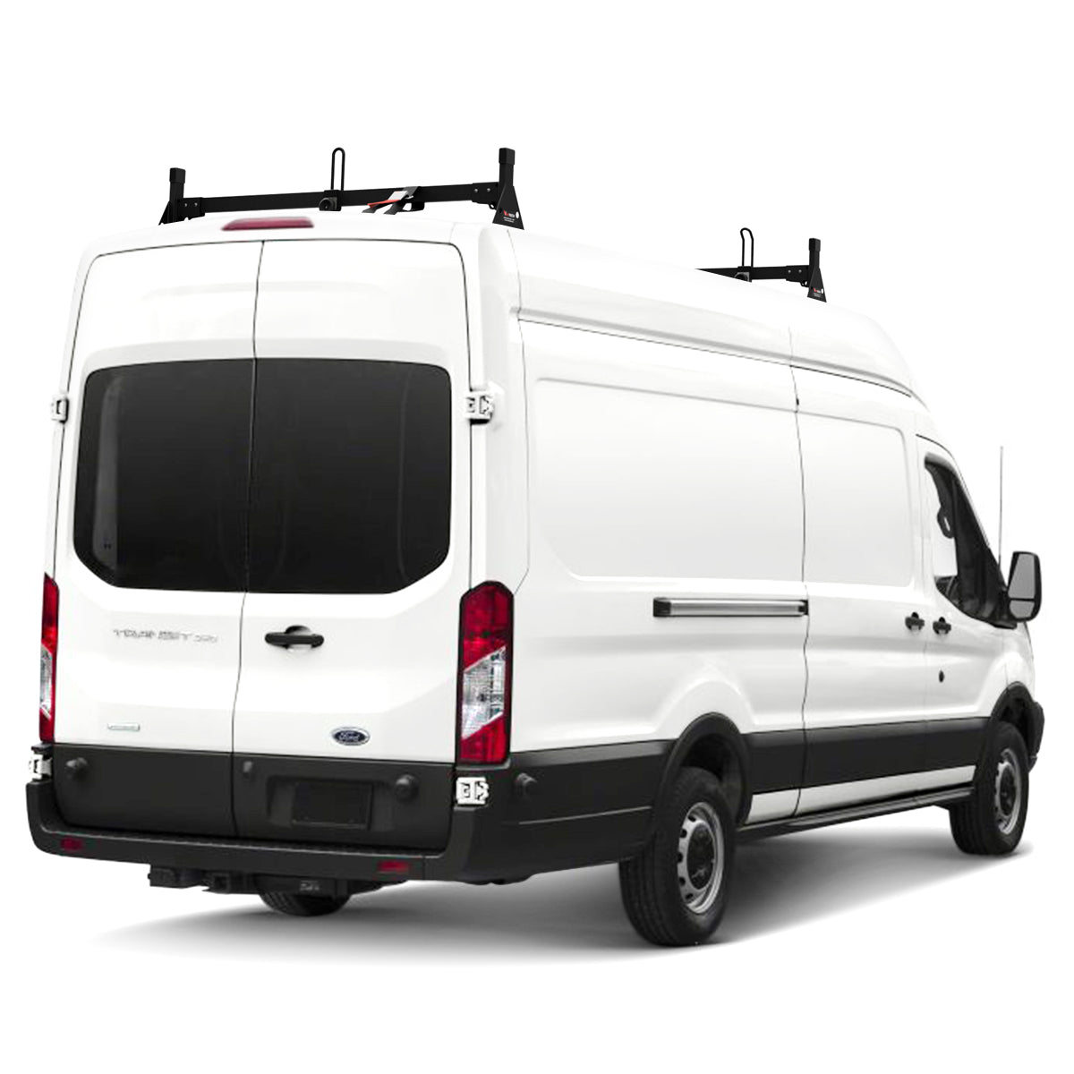 Vantech 2-Bar Black Steel Bolt-On Ladder Rack System Ford Transit 2015-current Model H1722B