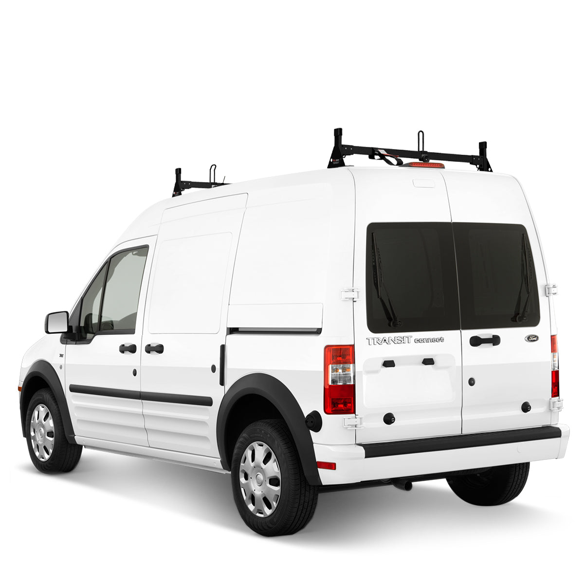 Vantech 2-Bar Black Steel Bolt-On Ladder Rack System Ford Transit Connect 2008-2013 Model H2161B