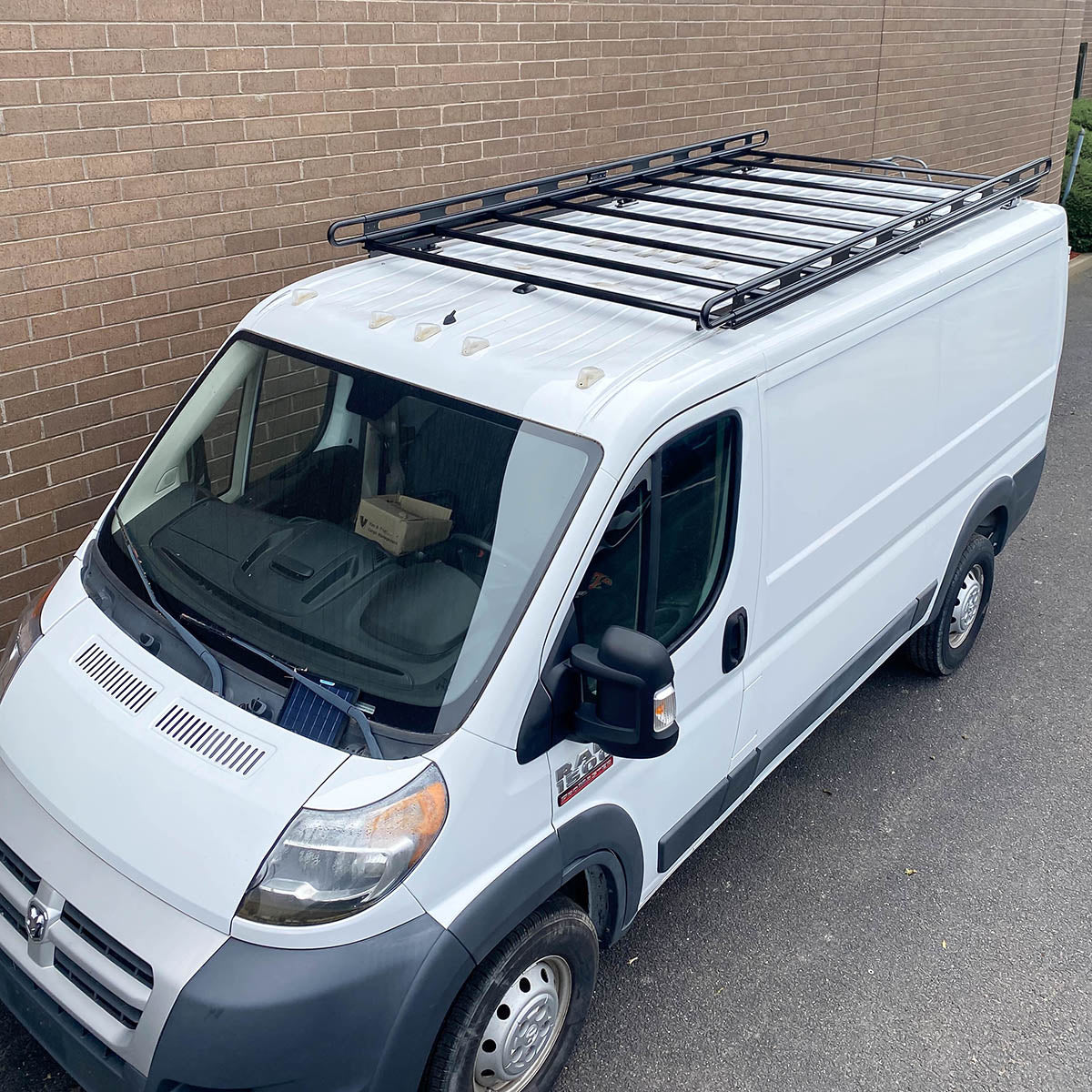 Vantech Black Aluminum Bolt-On Cargo Rack System RAM ProMaster 2013-current Low Roof / 136" WB Model H3502AA04B