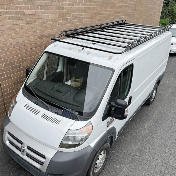 Vantech Black Aluminum Bolt-On Cargo Rack System RAM ProMaster 2013-current Low Roof / 136" WB Model H3502EB04B