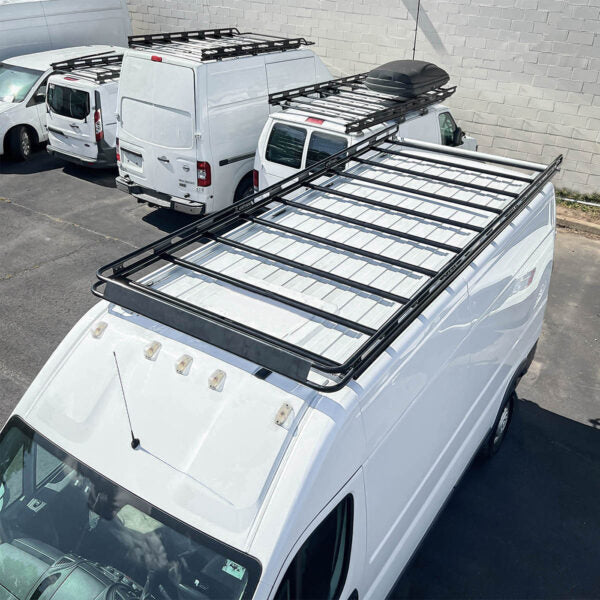 Vantech Black Aluminum Bolt-On Cargo Rack System RAM ProMaster 2013-current High Roof / 159" WB Model H3504DB05B