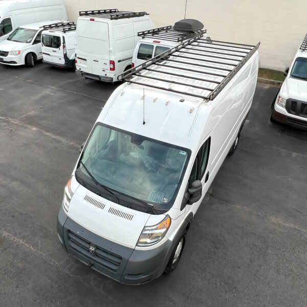 Vantech Black Aluminum Bolt-On Cargo Rack System RAM ProMaster 2013-current High Roof / 159" WB / Extended Model H3505AA06B