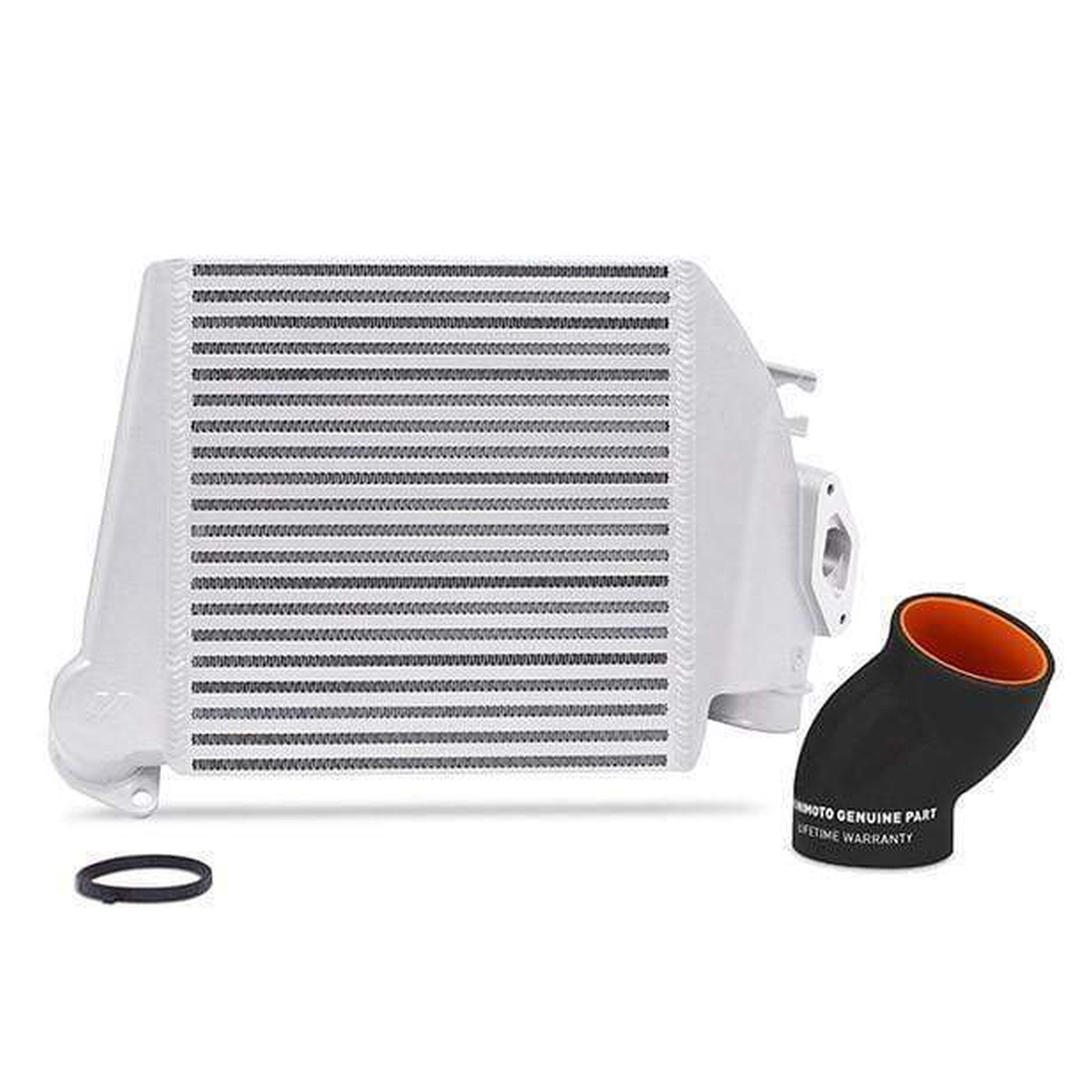 Mishimoto Silver Top Mount Intercooler Kit Black Hoses Subaru WRX 2008-2014 / Legacy GT 2005-2009 / Forester XT 2009-2013 | MMTMIC-WRX-08SLBK