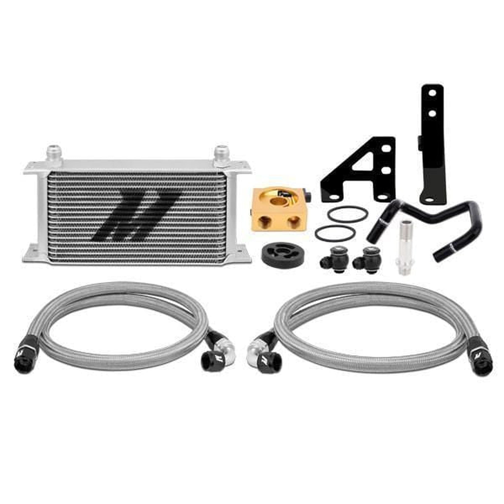 Mishimoto Thermostatic Oil Cooler Kit Silver Subaru WRX 2015-2021