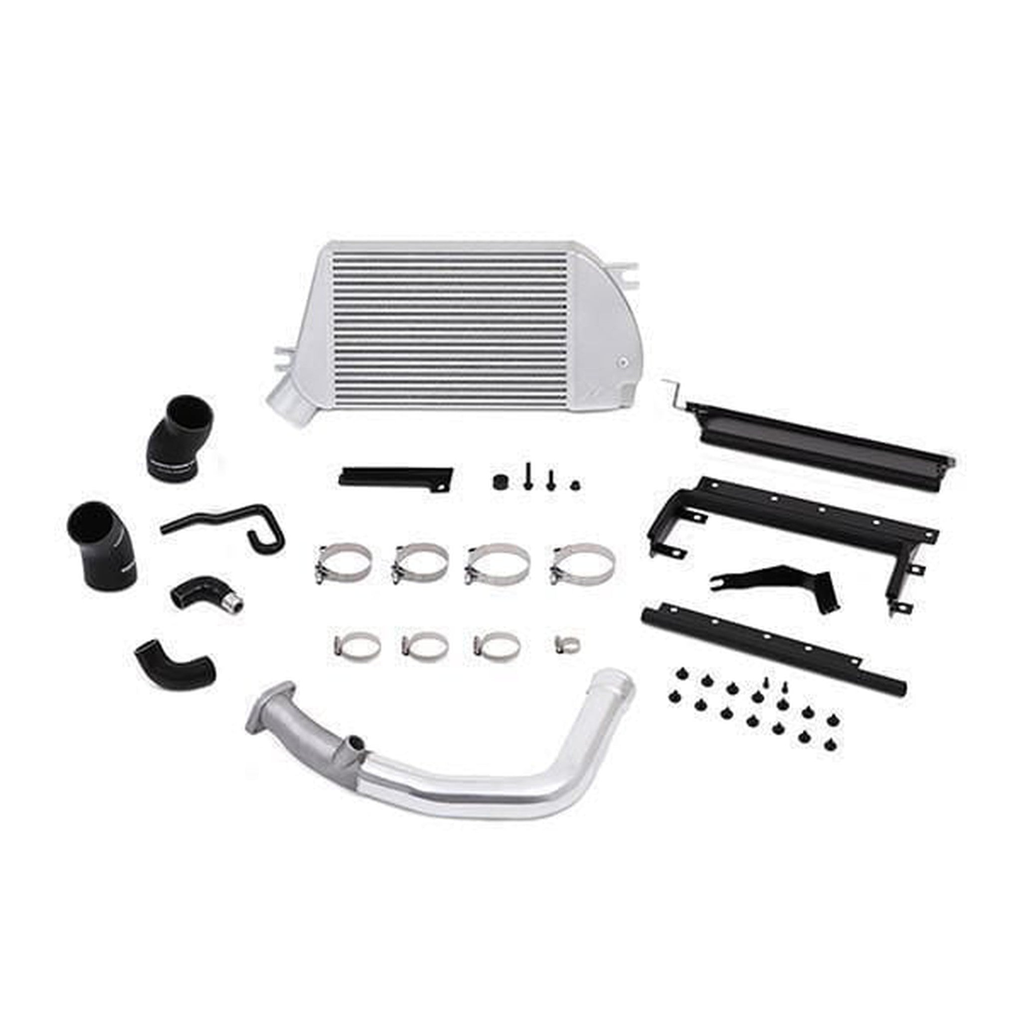 Mishimoto Top Mount Intercooler Kit Powder Silver Core / Silver Pipes Subaru WRX 2015-2021