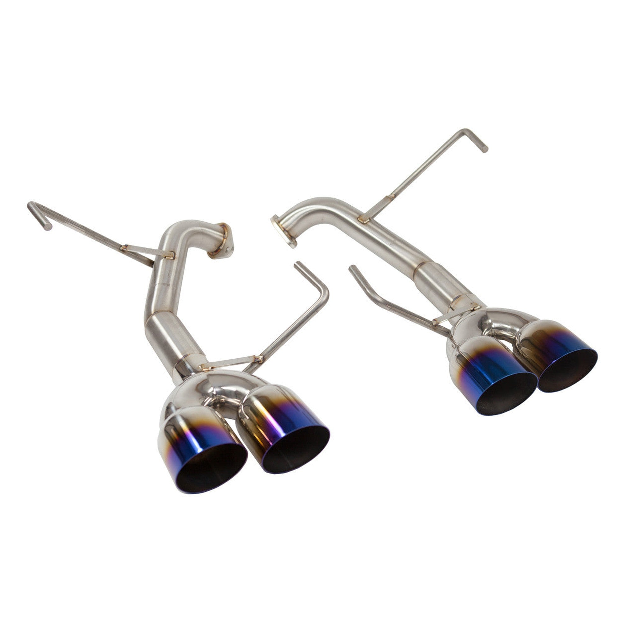 Nameless Axleback Exhaust Muffler Delete 3.5" Single Wall Neochrome Tips Subaru WRX 2022-2025 | SUAB22WRX-0MU-35NEO