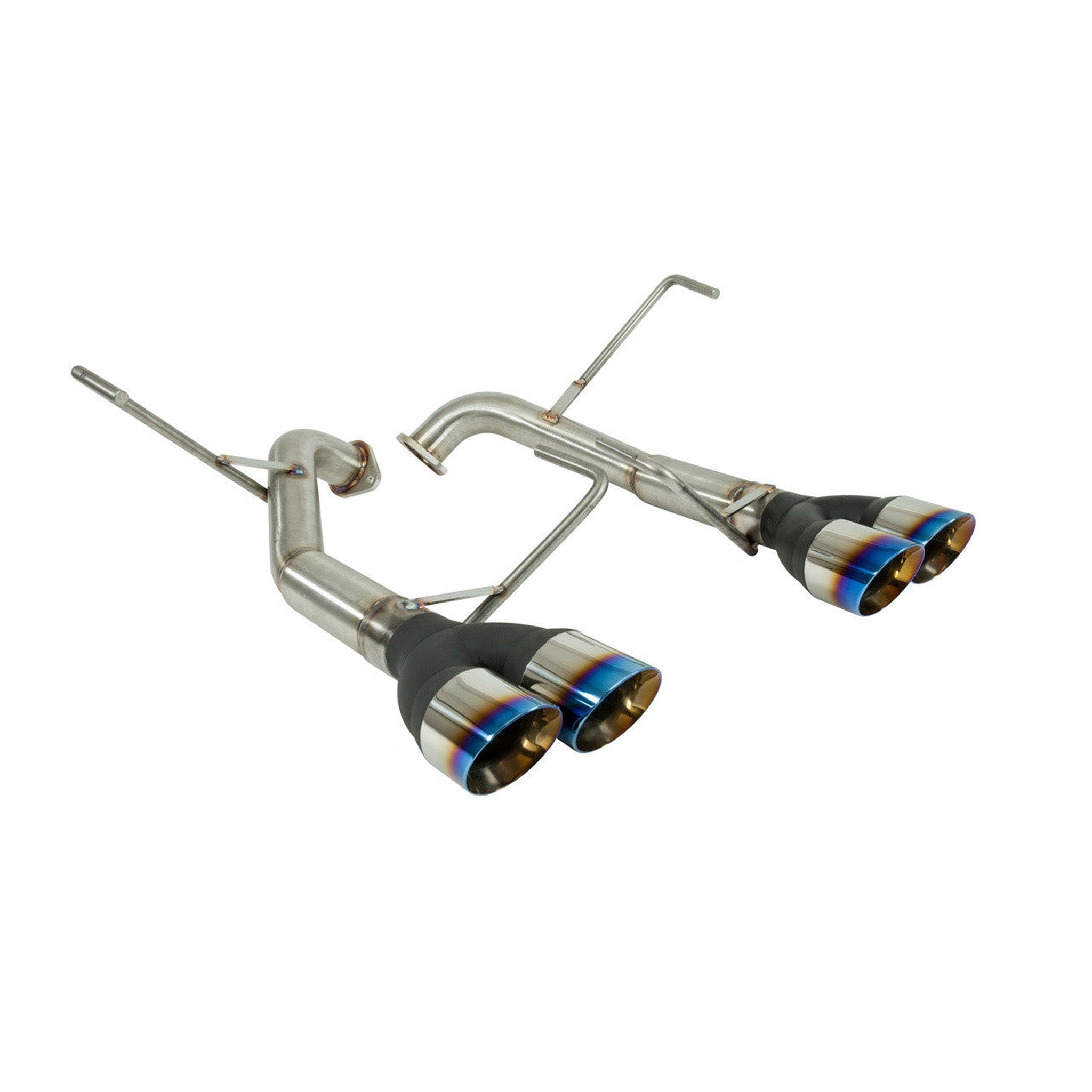 Nameless Muffler Delete Exhaust 3" Double Wall Neochrome Tips Subaru WRX 2022-2025 | SUAB22WRX-0MU-30NEO