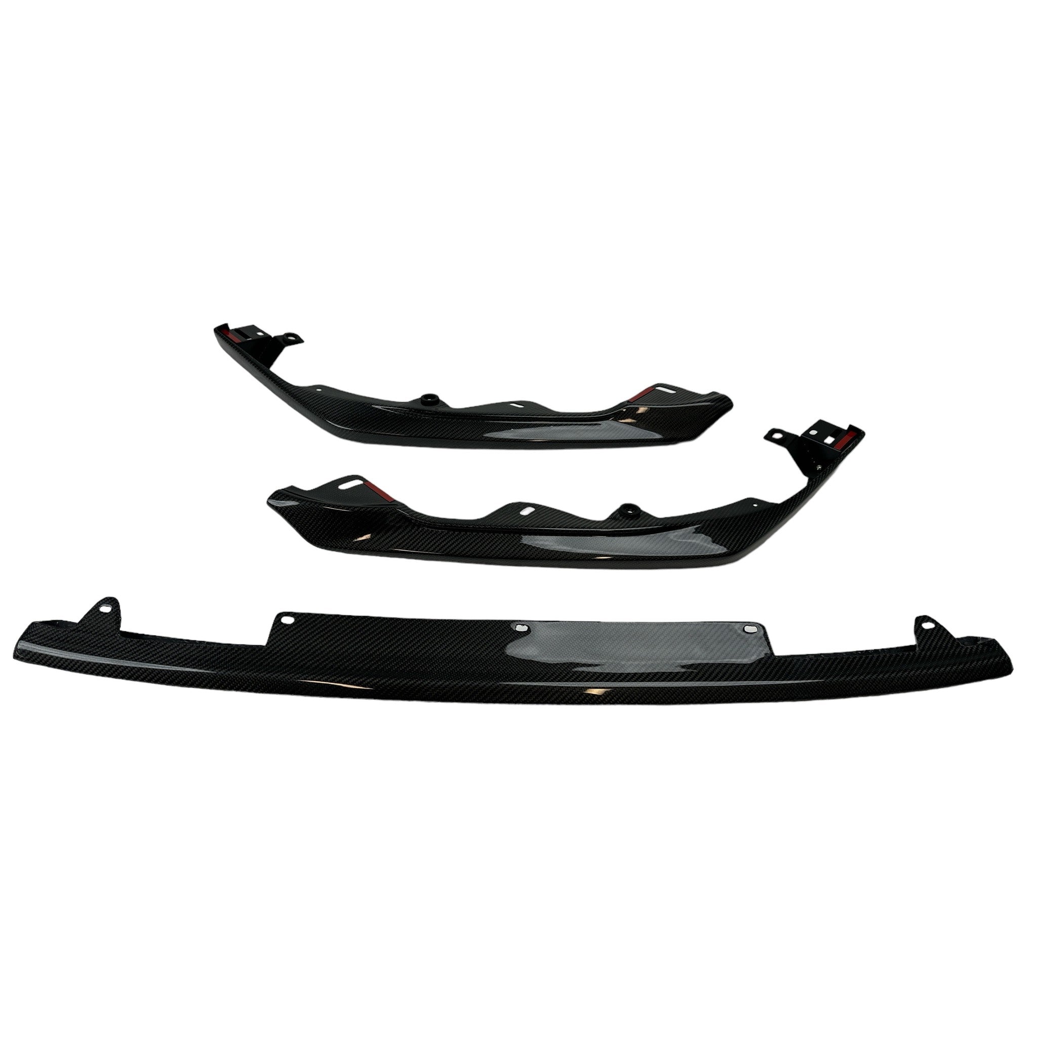 Noble Carbon Fiber STI Style 3-Piece Front Lip Spoiler Subaru WRX 2022-2025