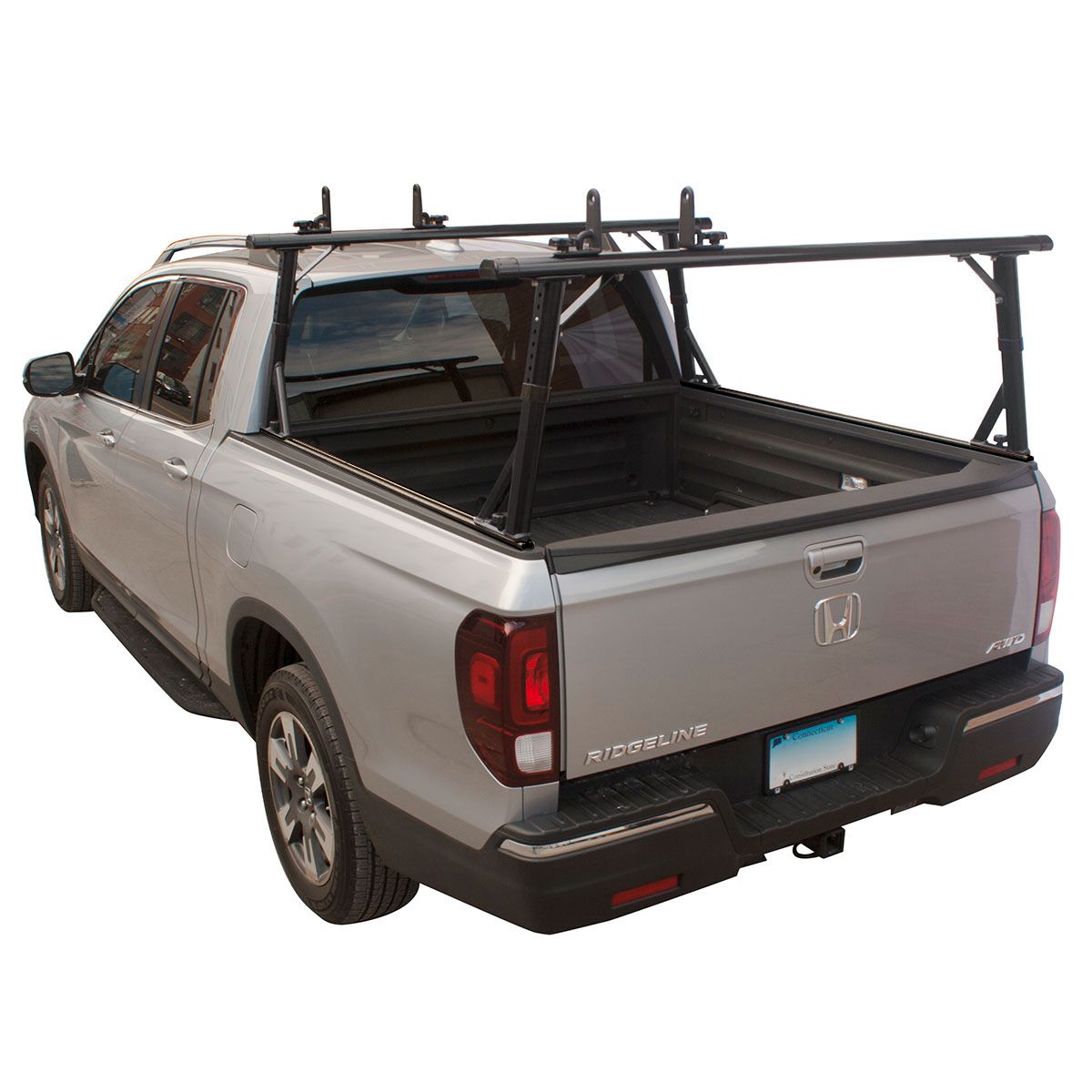 Vantech Honda Ridgeline 2017-Current (All trims) Black Aluminum 65" Ladder Rack System Sliding Model P3319B