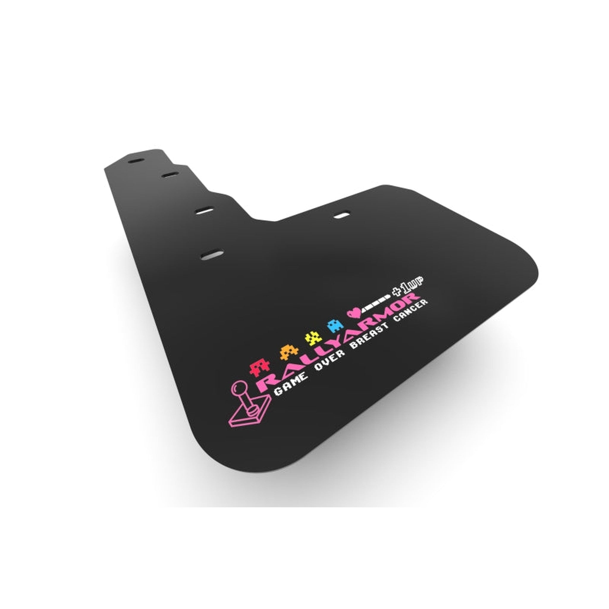 Rally Armor Black Mud Flaps w/ Pink BCE Logo Subaru WRX 2022-2025 | MF92-BCE22-BLK/PK