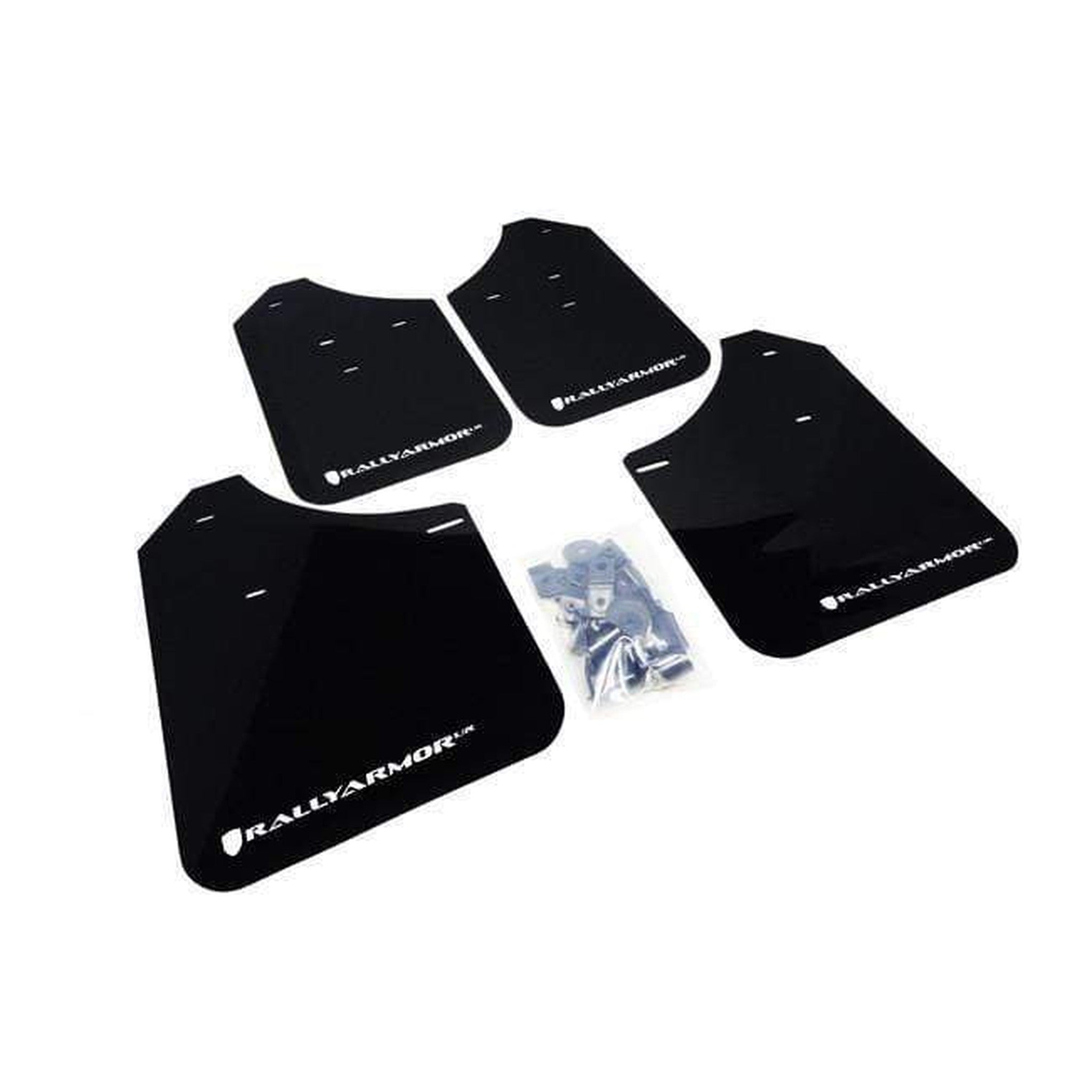 Rally Armor Black w/ White Logo Urethane Mud Flaps Subaru WRX / STI 2002-2007