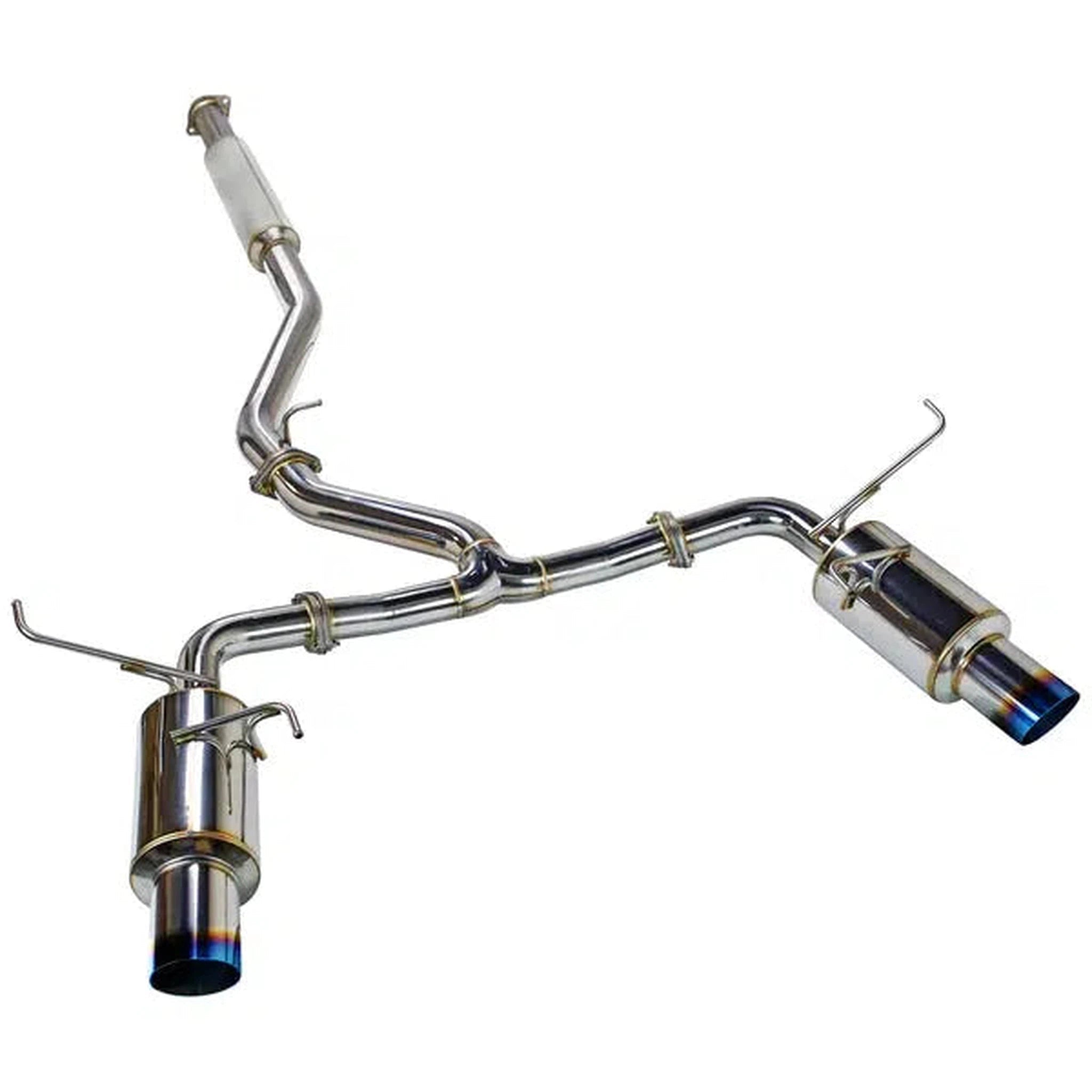 Remark R1 Spec Dual Burnt Tip with Resonator Catback Exhaust 2022-2025 WRX | RK-C2076S-03TC