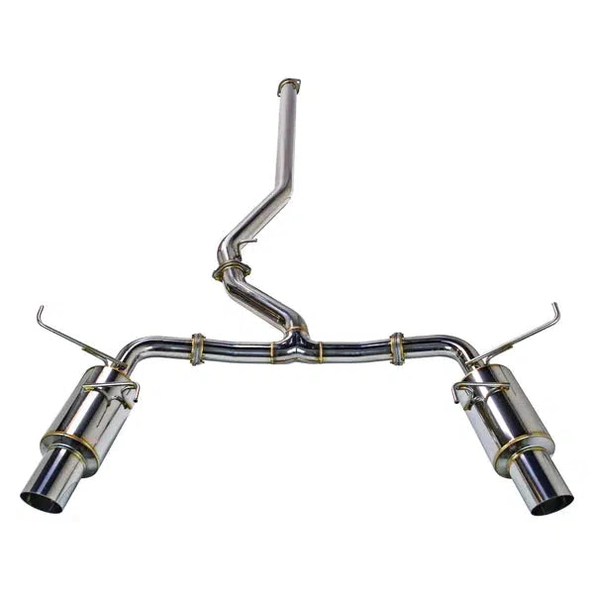 Remark R1 Spec Dual Stainless Tip without Resonator Catback Exhaust 2022-2025 WRX | RK-C2076S-03