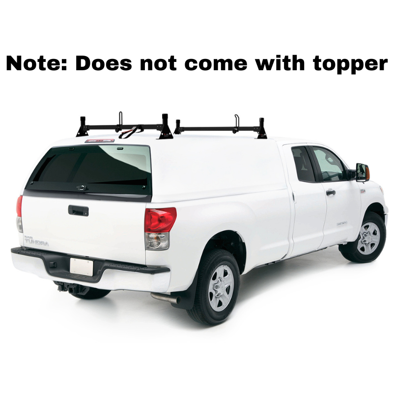 Vantech 2-Bar Black Steel 42"- 46" (W) Universal Pickup Topper/Cap Ladder Rack System Model H1090B