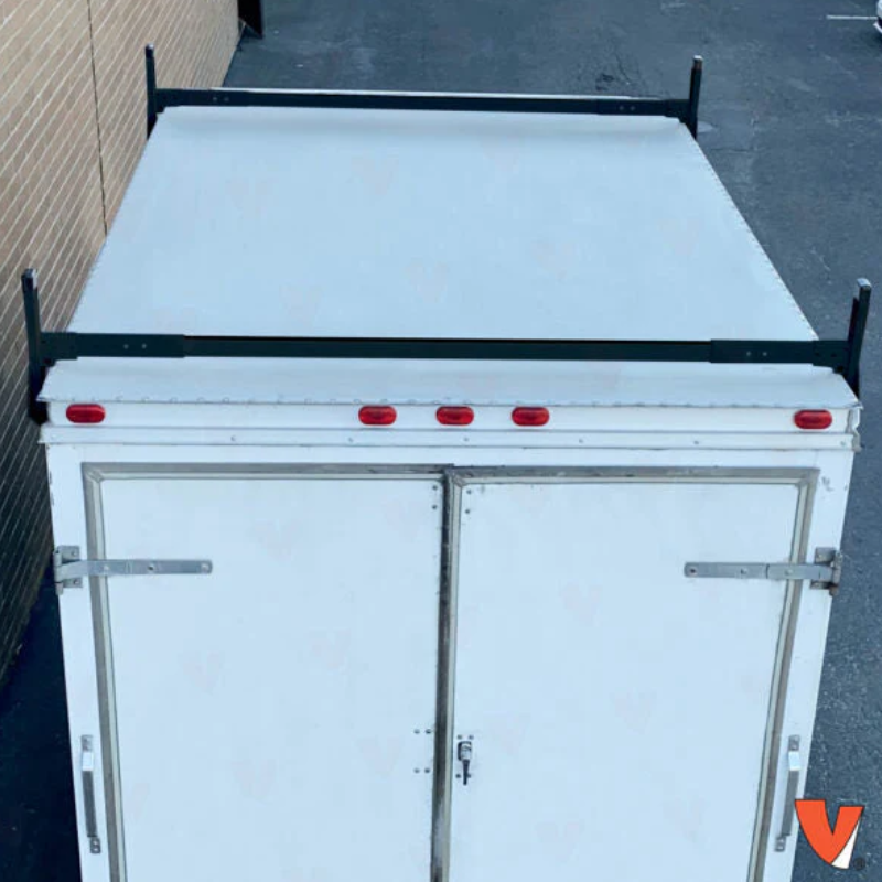 Vantech 2-Bar Black Steel (82"- 90") Side Mount Rack System Box Truck / Trailer Model C46002158B