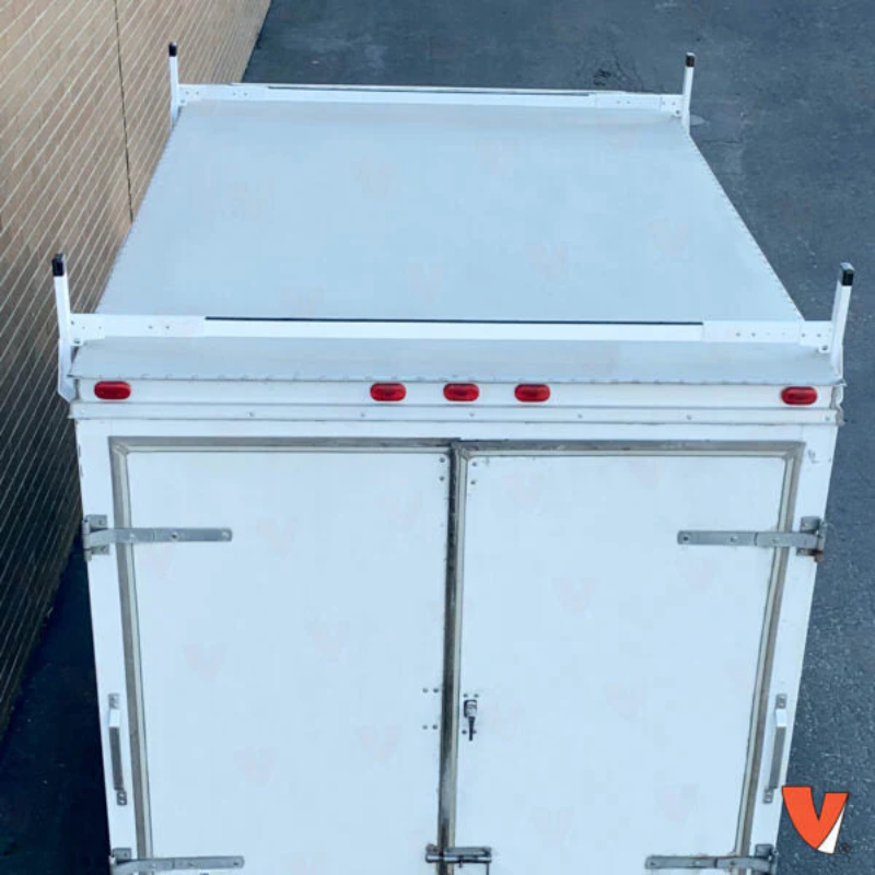 Vantech 2-Bar White Aluminum (82"- 90") Side Mount Rack System Box Truck / Trailer Model C46002159W