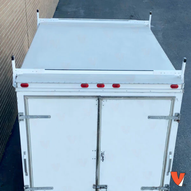 Vantech 2-Bar White Steel (70"- 78") Side Mount Rack System Box Truck / Trailer Model C46002178W