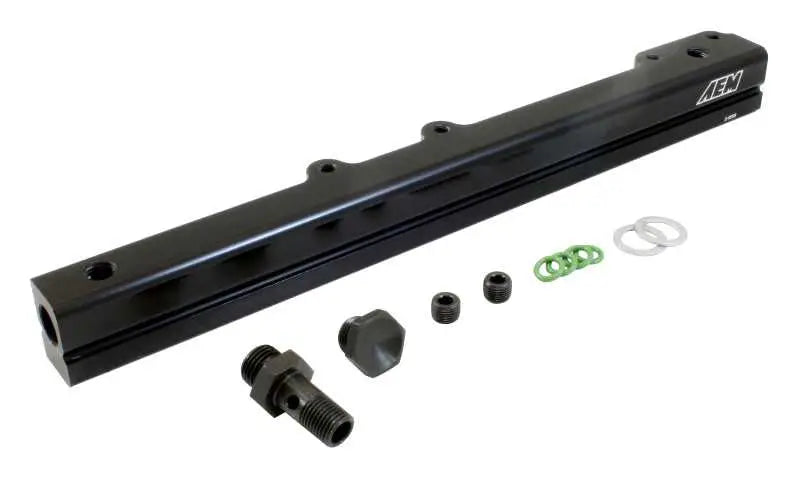 AEM 96-00 Civic CX/DX/LX/EX & 96-97 Del Sol S/Si Black Fuel Rail 25-109bk