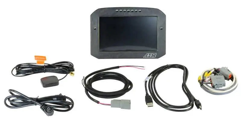 AEM CD-7LG Carbon Logging Flush Digital Dash Display w/ Internal 20Hz GPS & Antenna 30-5703f