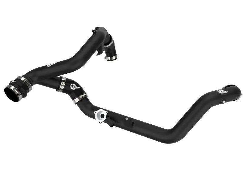 aFe Bladerunner 2-1/4 IN Aluminum Hot Charge Pipe Black 20-23 Ford Explorer/Explorer ST - Black afe46-20658-b