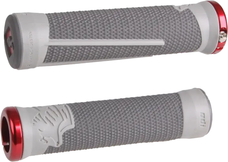 Ag 2 Mtb/Bmx Grips Graphite/Cool Grey W/Red 206-1352