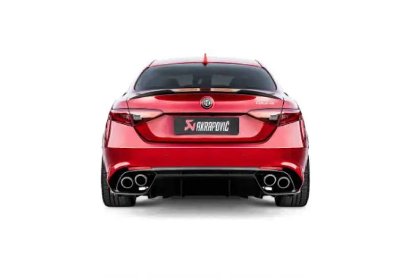 Akrapovic 17-19 Alfa Romeo Giulia Quadrifoglio Evolution Line Cat Back (Titanium) s-ar-ti-1h