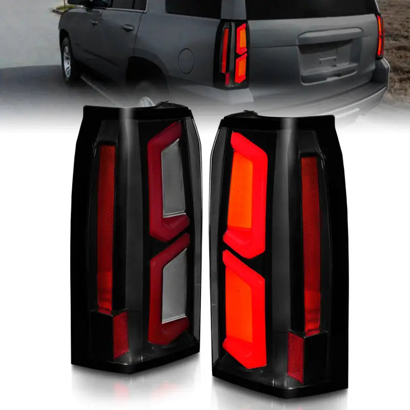 ANZO 2015-2020 Chevrolet Tahoe LED Tail Lights w/ Light Bar Black Housing Somke Lens anz311375