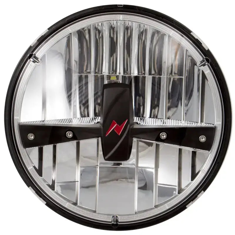 ANZO LED Headlights Universal 7in ROUND LED Universal Headlight Black (Pair) anz881036