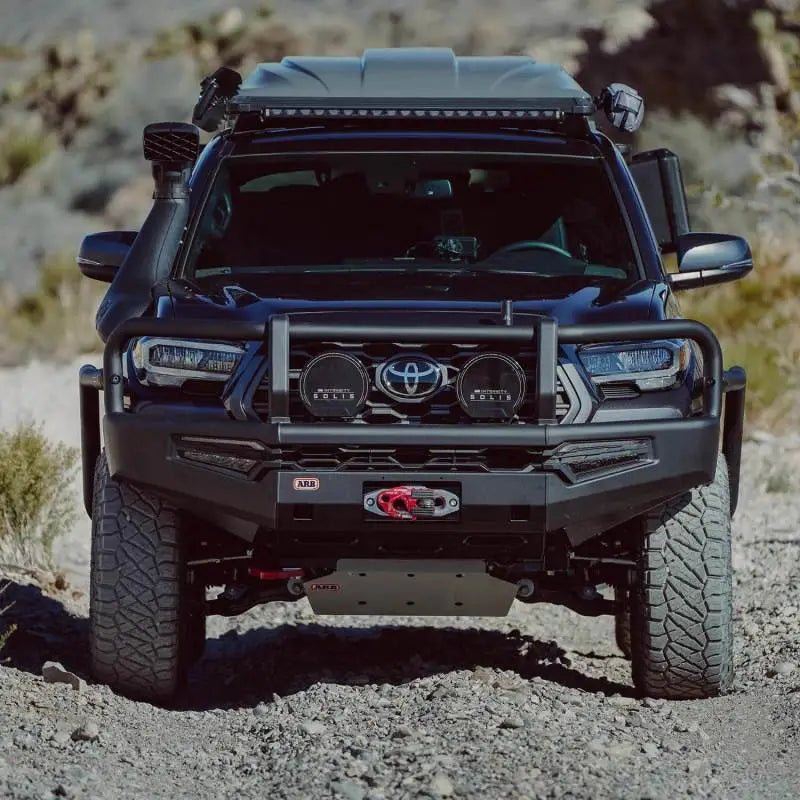 ARB 16-23 Toyota Tacoma Summit MKII Bumper Kit w/ LED Fog Lights & Winch Install Kit - Black arb3423200k