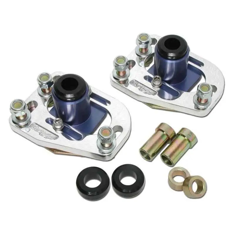 BBK 79-93 Mustang Caster Camber Plate Kit - Silver Anodized Finish 2525