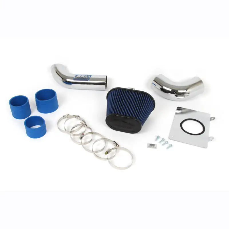 BBK 86-93 Mustang 5.0 Cold Air Intake Kit - Fenderwell Style - Chrome Finish bbk1557