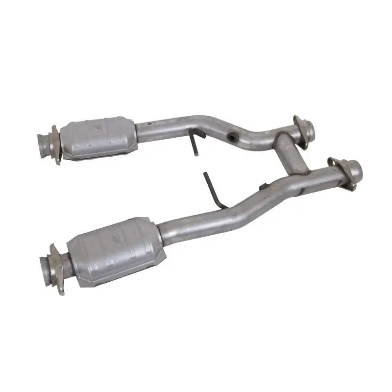 BBK 96-04 Mustang 4.6 GT / Cobra Short Mid H Pipe w Catalytic Converters 2-1/2 For Long Tube Headers bbk1538