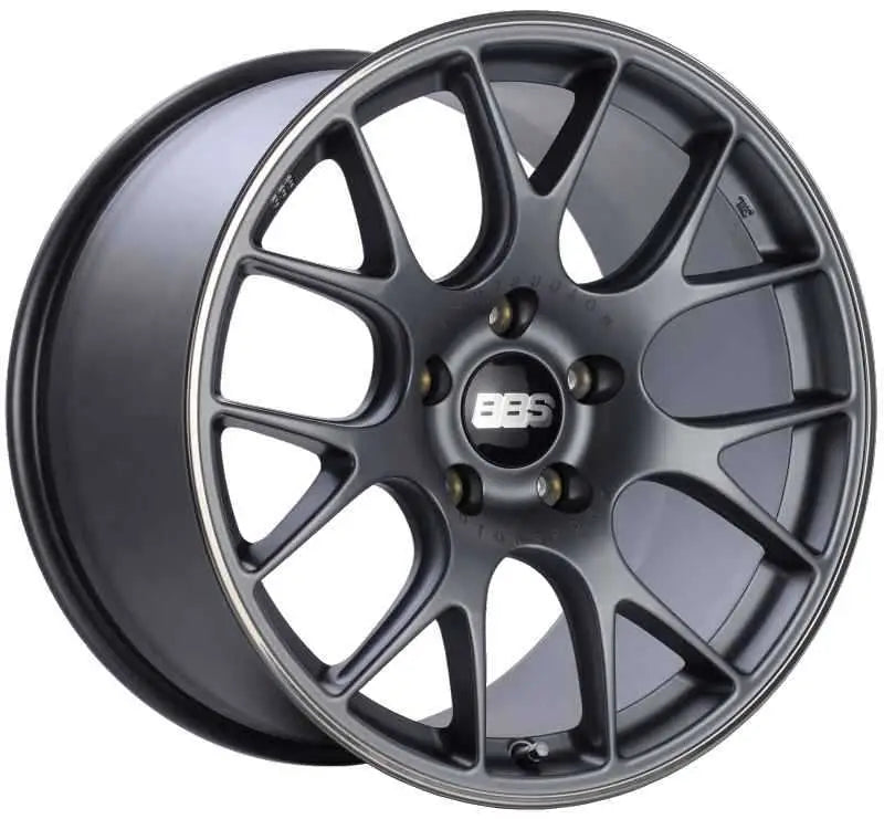 BBS CH-R 19x10 5x130 ET38 CB71.6 Satin Titanium Polished Rim Protector Wheel ch110tipo
