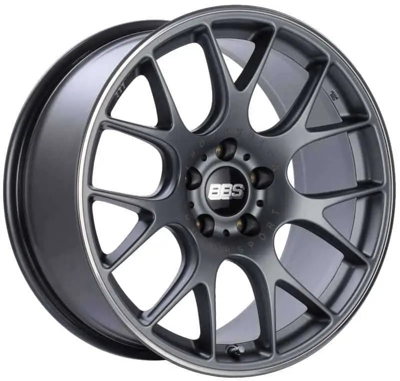 BBS CH-R 19x9.5 5x120 ET35 Satin Titanium Polished Rim Protector Wheel -82mm PFS/Clip Required ch106tipo