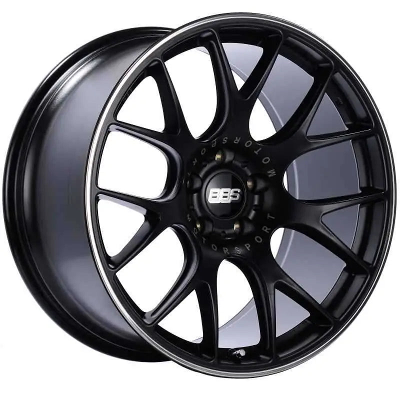 BBS CH-R 20x10.5 5x120 ET24 Satin Black Polished Rim Protector Wheel -82mm PFS/Clip Required ch101bpo