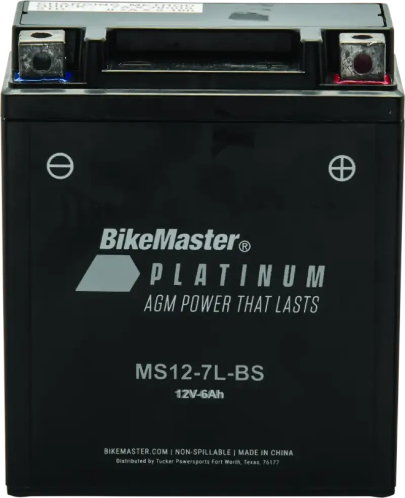 BikeMaster AGM Battery - MS12-7L-BS bkm780740