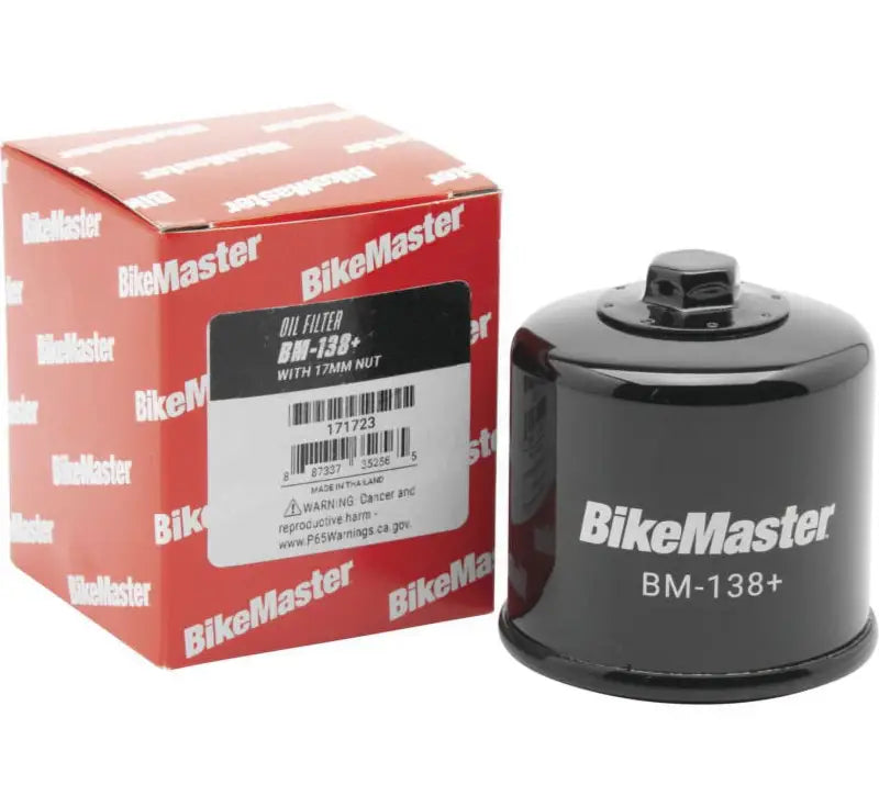 BikeMaster BM-138+ Oil Filter - Black - 171723 bkm171723
