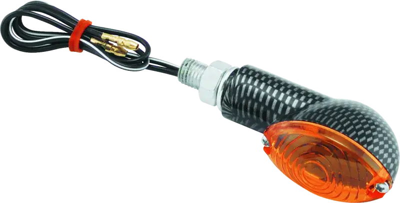 BikeMaster Ministalk Marker Light Oval Carbon/Amber bkm266018