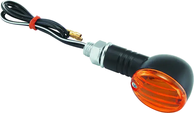 BikeMaster Ministalk Marker Light Round - Black/Amber bkm266015