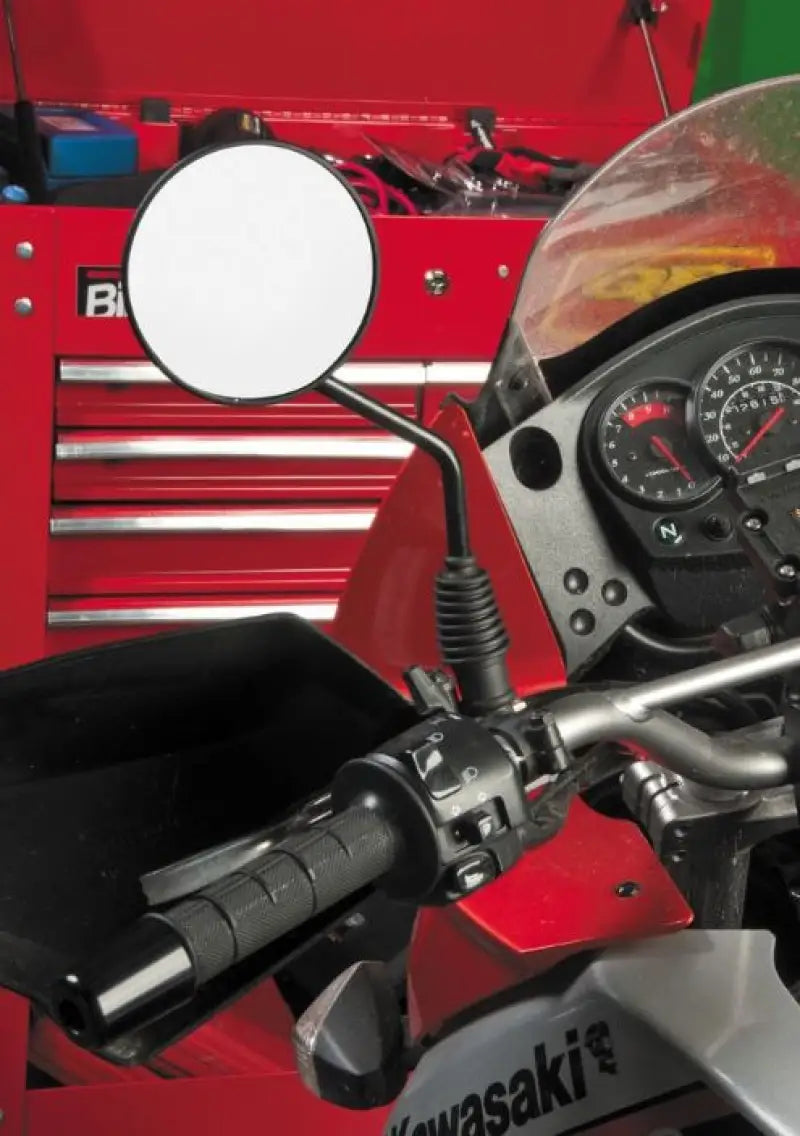 BikeMaster Universal Enduro Mirror 10mm - Each -Black - 601117 bkm601117