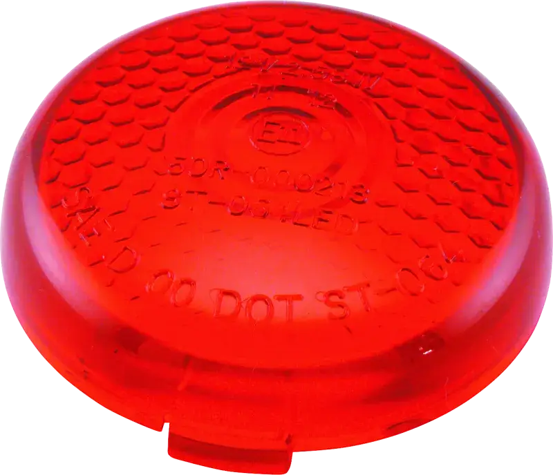 Bikers Choice Replacement Honycomb Red Lens For LED Bullet Turn Signal bkc489867