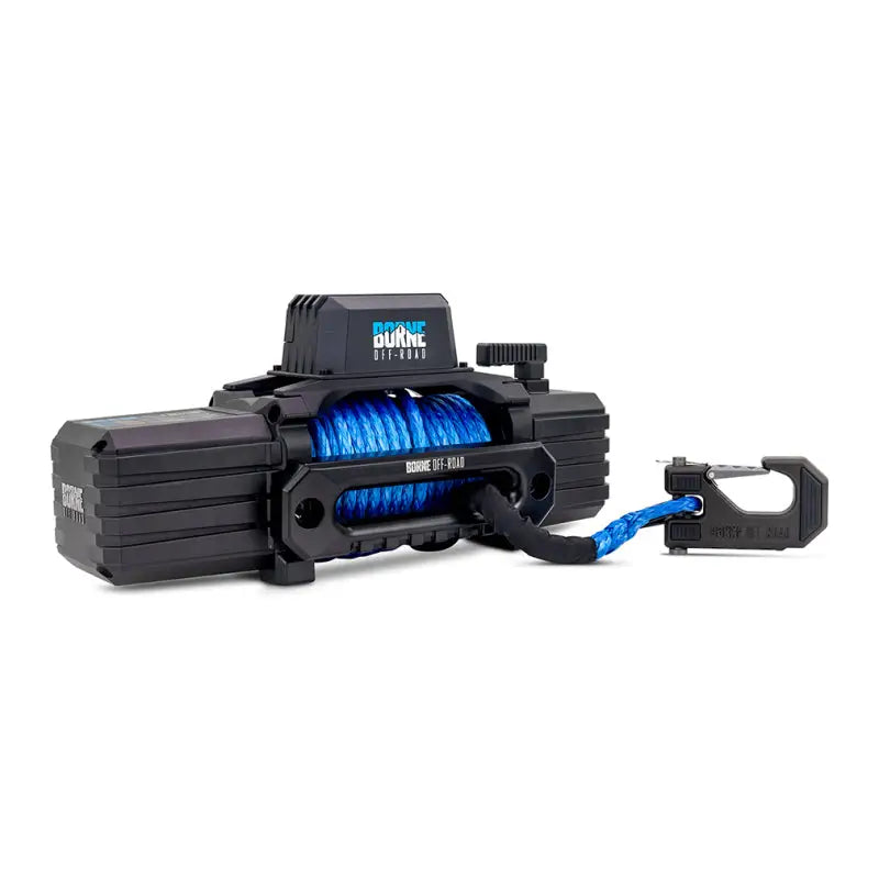 Borne Off-Road 10K Winch - Blue Synthetic Rope brnbnwn-10-sbl