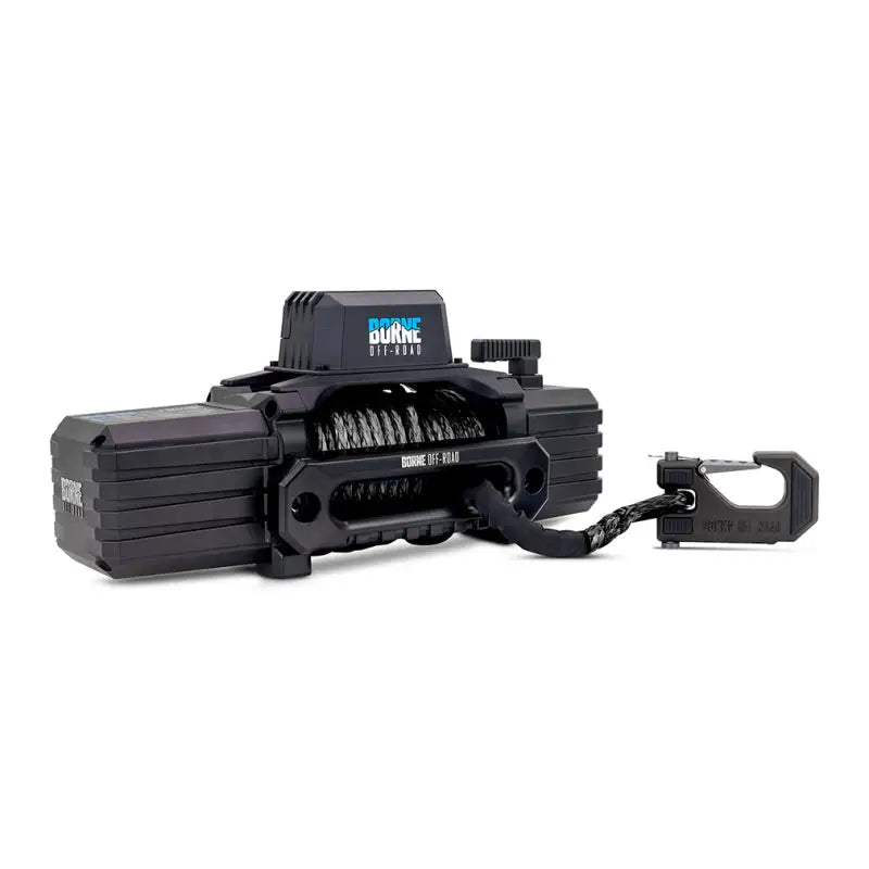 Borne Off-Road 12K Winch - Black Synthetic Rope brnbnwn-12-sbk
