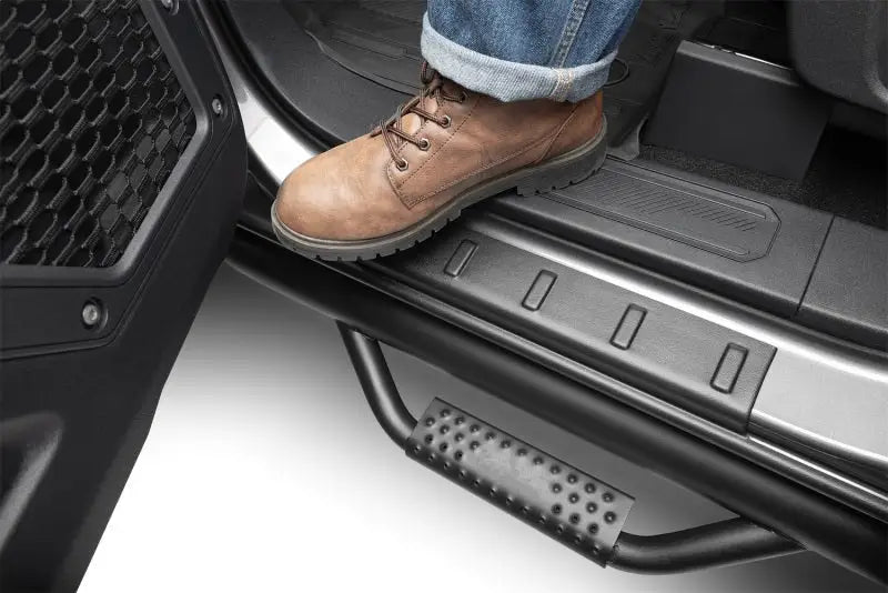 Bushwacker 20-24 Chevrolet/GMC Silverado/Sierra 2500/3500HD Trail Armor Rocker Panel - Black bus14130